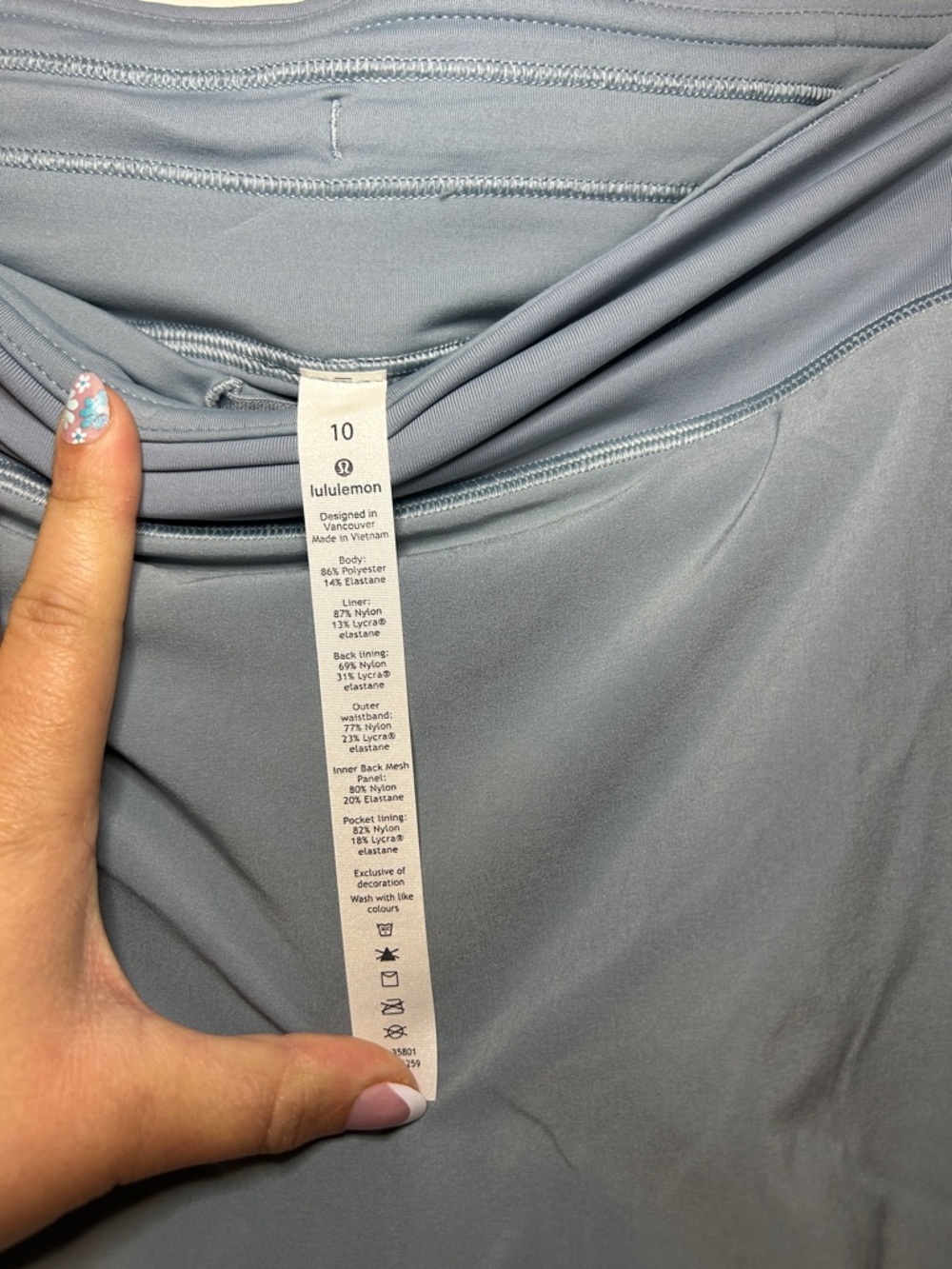 Lululemon Play Off the Pleats Skirt Blue Cast Size 10 Athletic Tennis Skirt - Picture 6 of 7